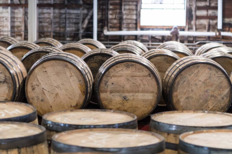 The 10 Best Bardstown Distilleries on the Kentucky Bourbon Trail For 2023, photo of bourbon barrels