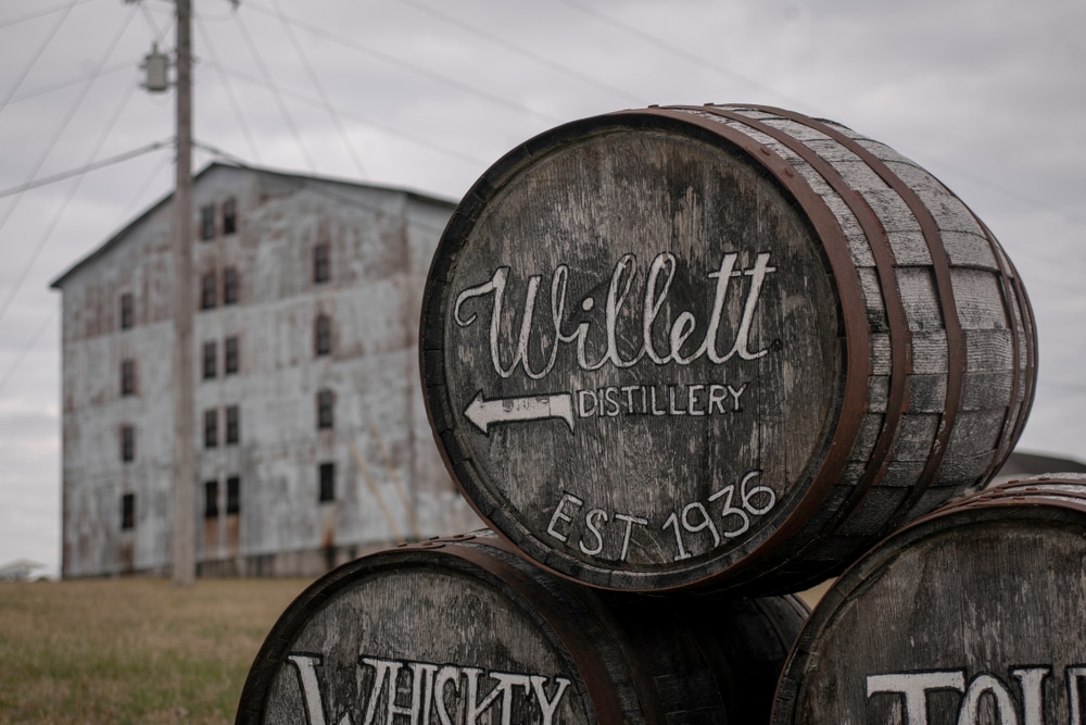 photo of bourbon barrels in Bardstown, one of the best Bourbon Tours in Bardstown KY